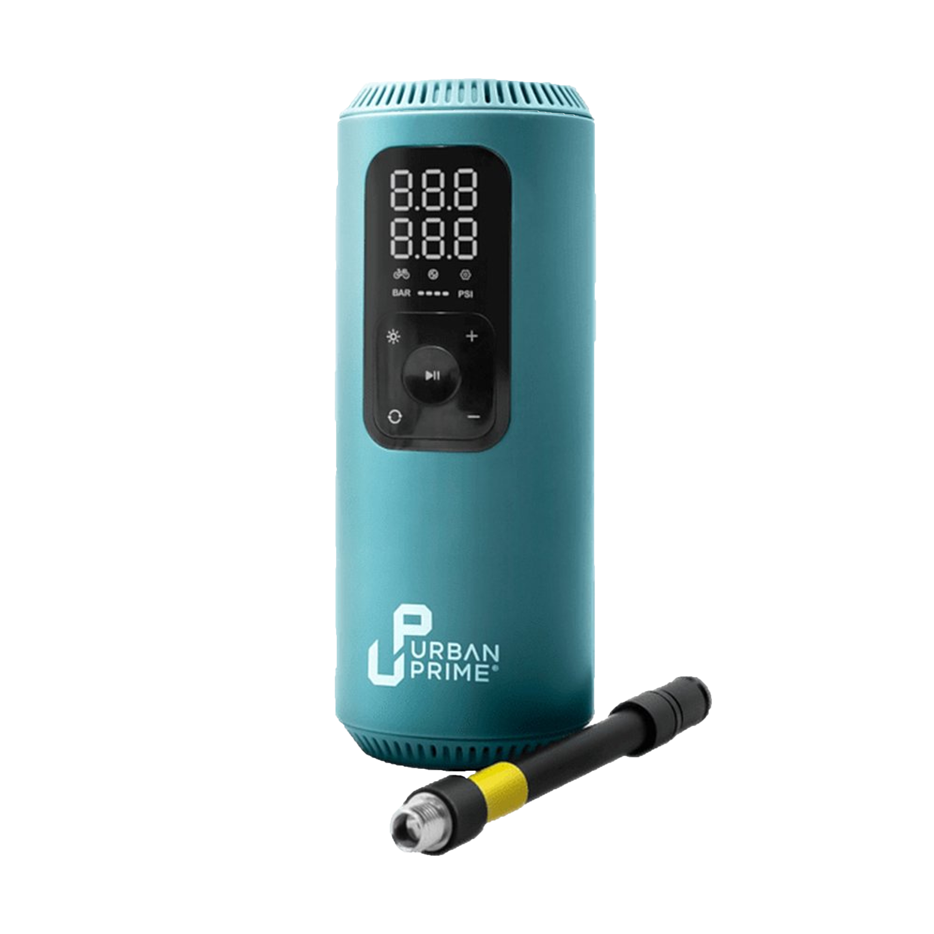 Urban Prime - Draagbare elektrische luchtcompressor - Voor Fietsen, Motorfietsen, Scooters & Ballen - Met Druksensor